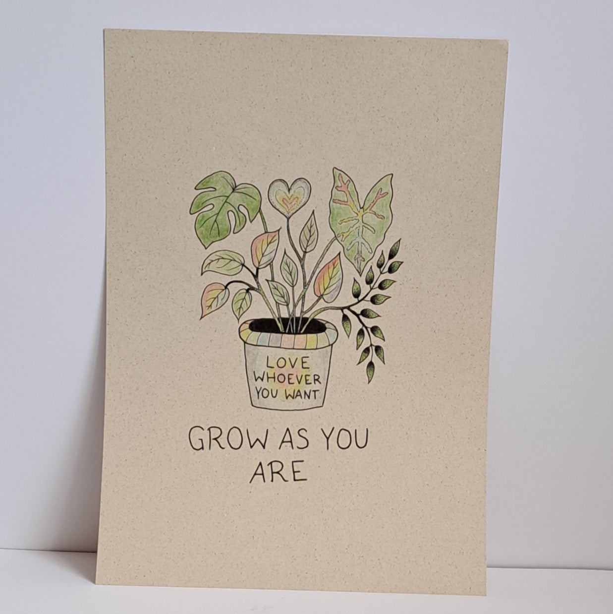 A4 Print "Love whoever you want"