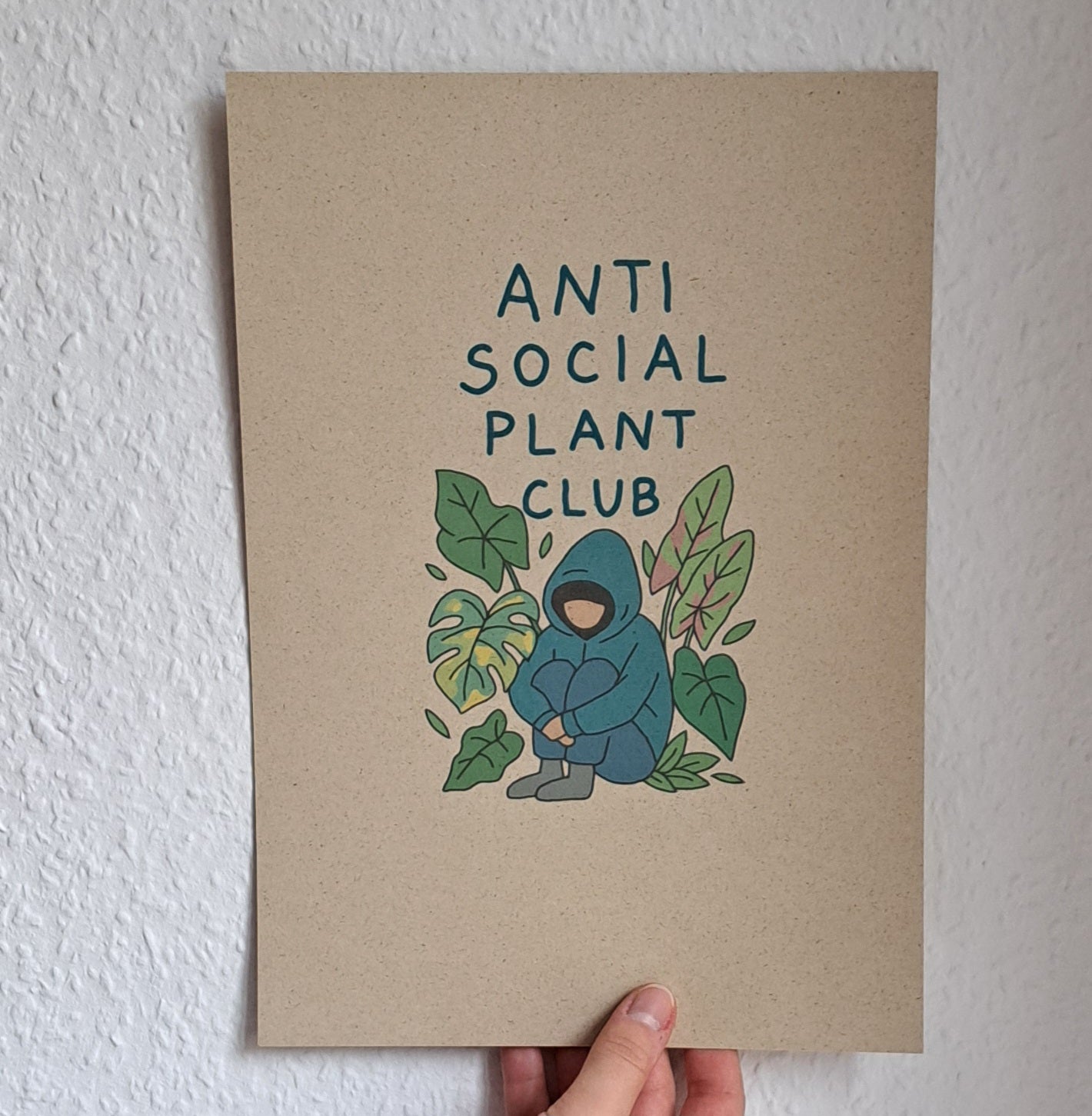 A4 Print "Anti social plant club"