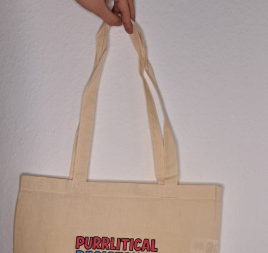 Jutebeutel "Purrlitical"