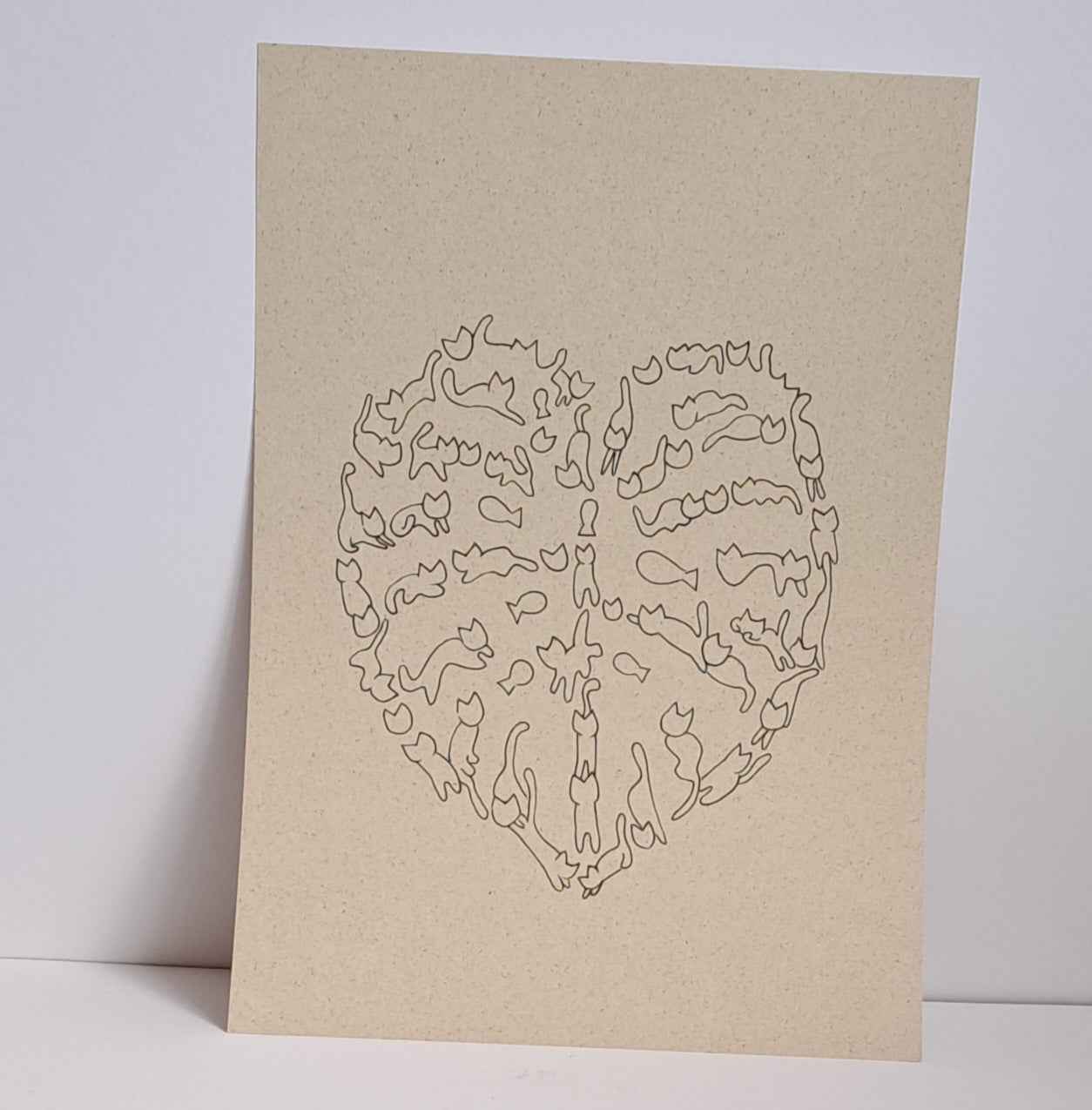 A4 Print "Kitty Monstera"