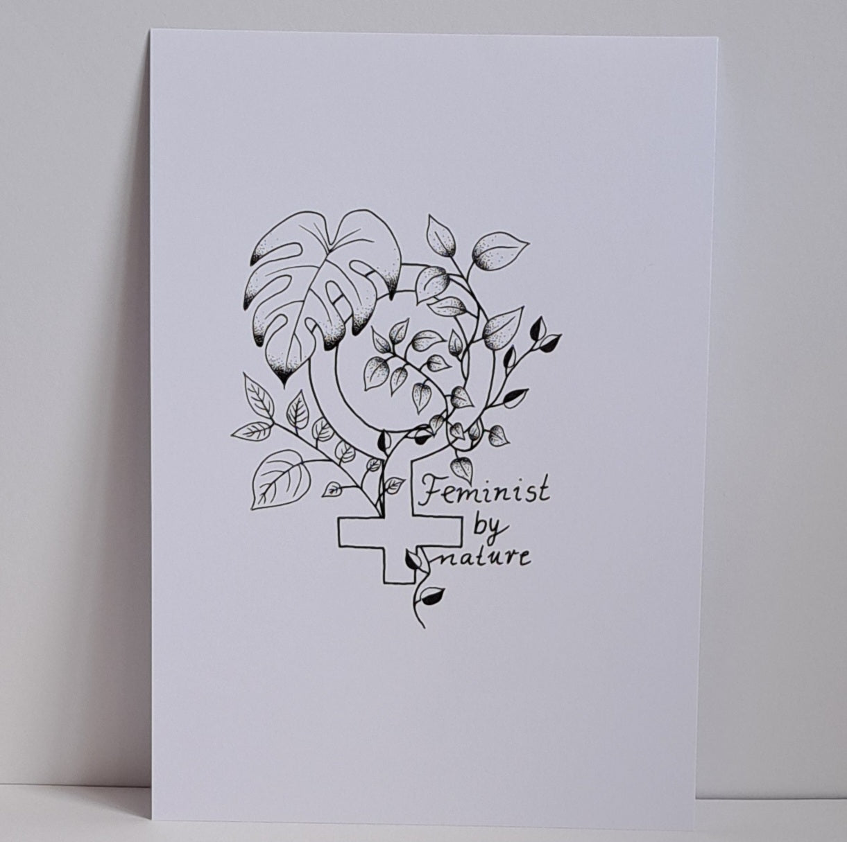 A4 Print "Feminist by nature"