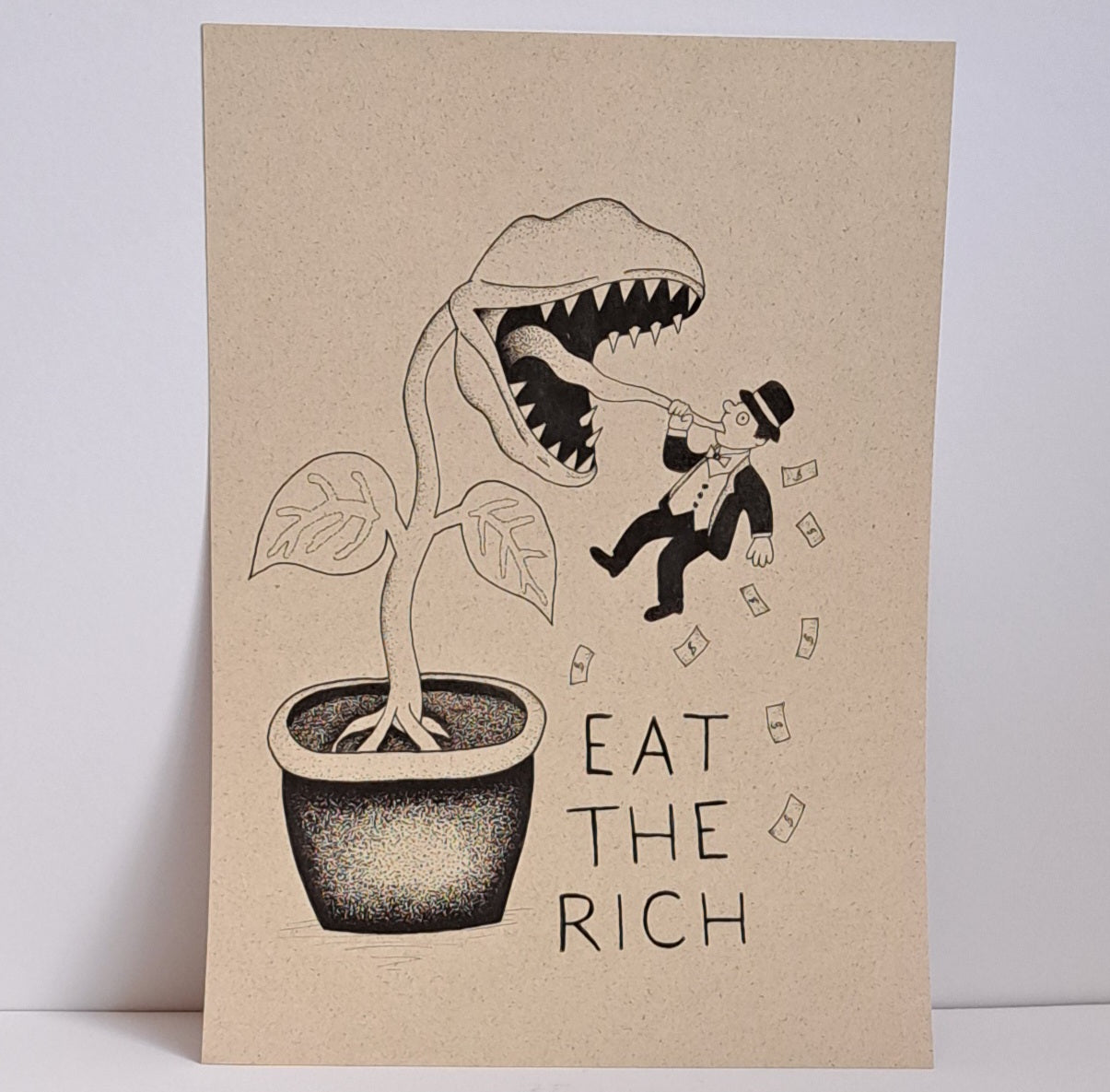 A4 Print "Eat the rich"