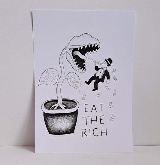 A4 Print "Eat the rich"