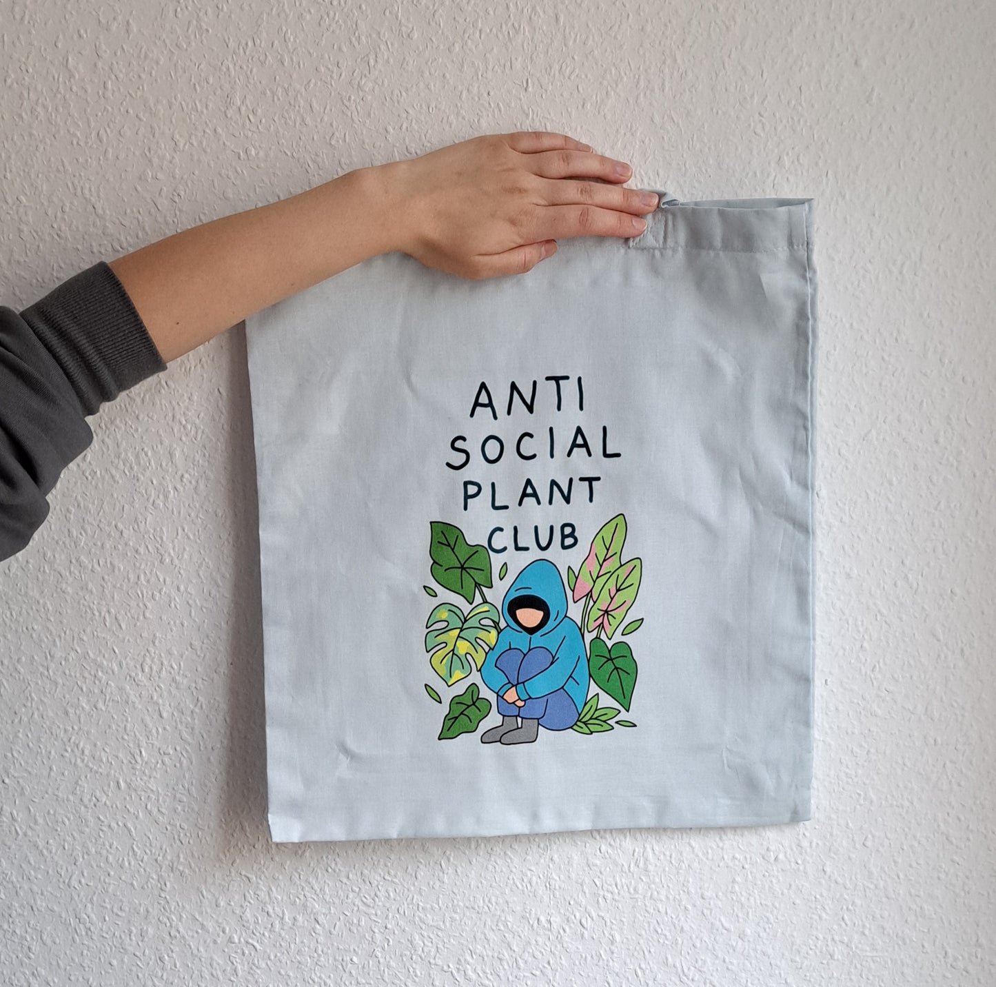 Jutebeutel "Anti social plant club"