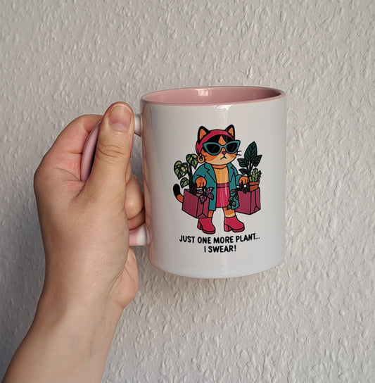 Keramiktasse "Just one more plant..."