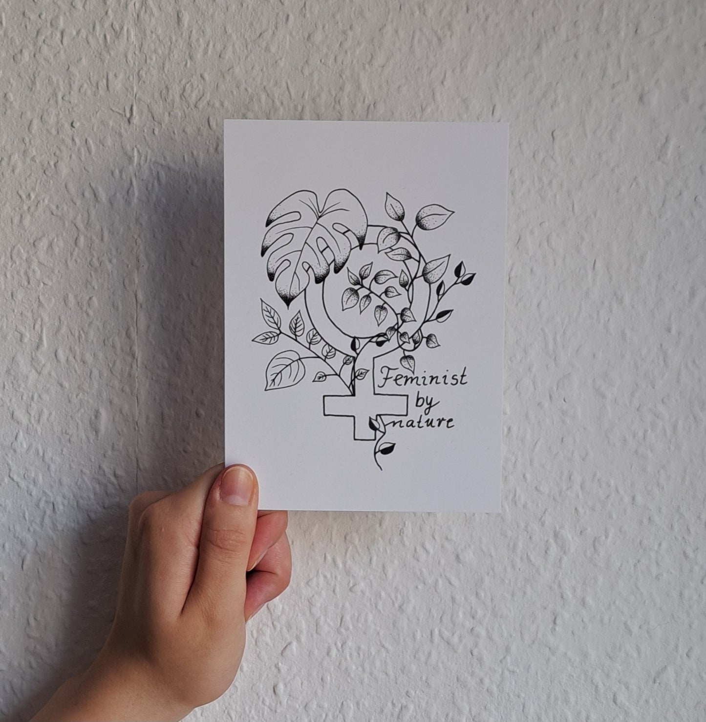 A6 Print "Feminist by nature"