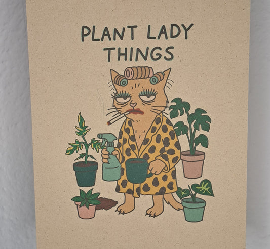 A4 Print "Plant Lady"