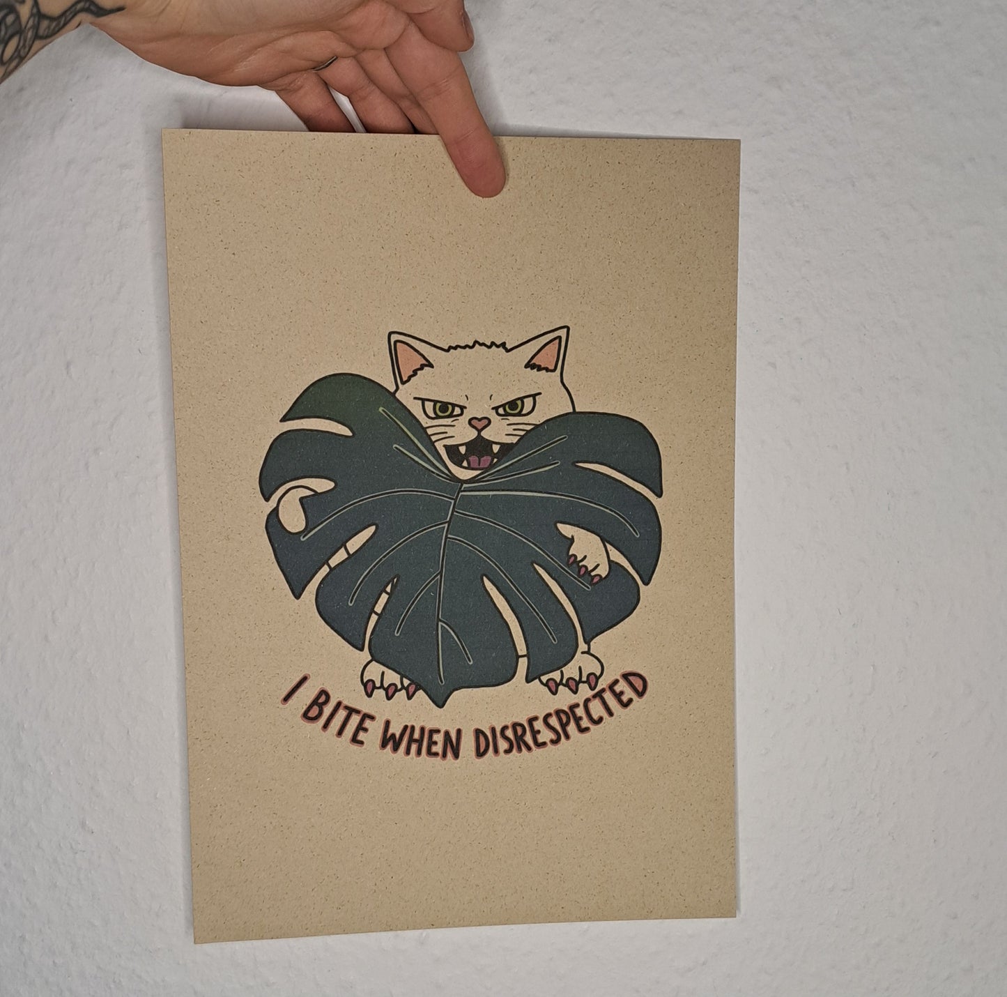A4 Print "I bite"