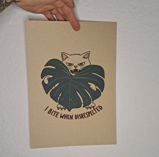 A4 Print "I bite"
