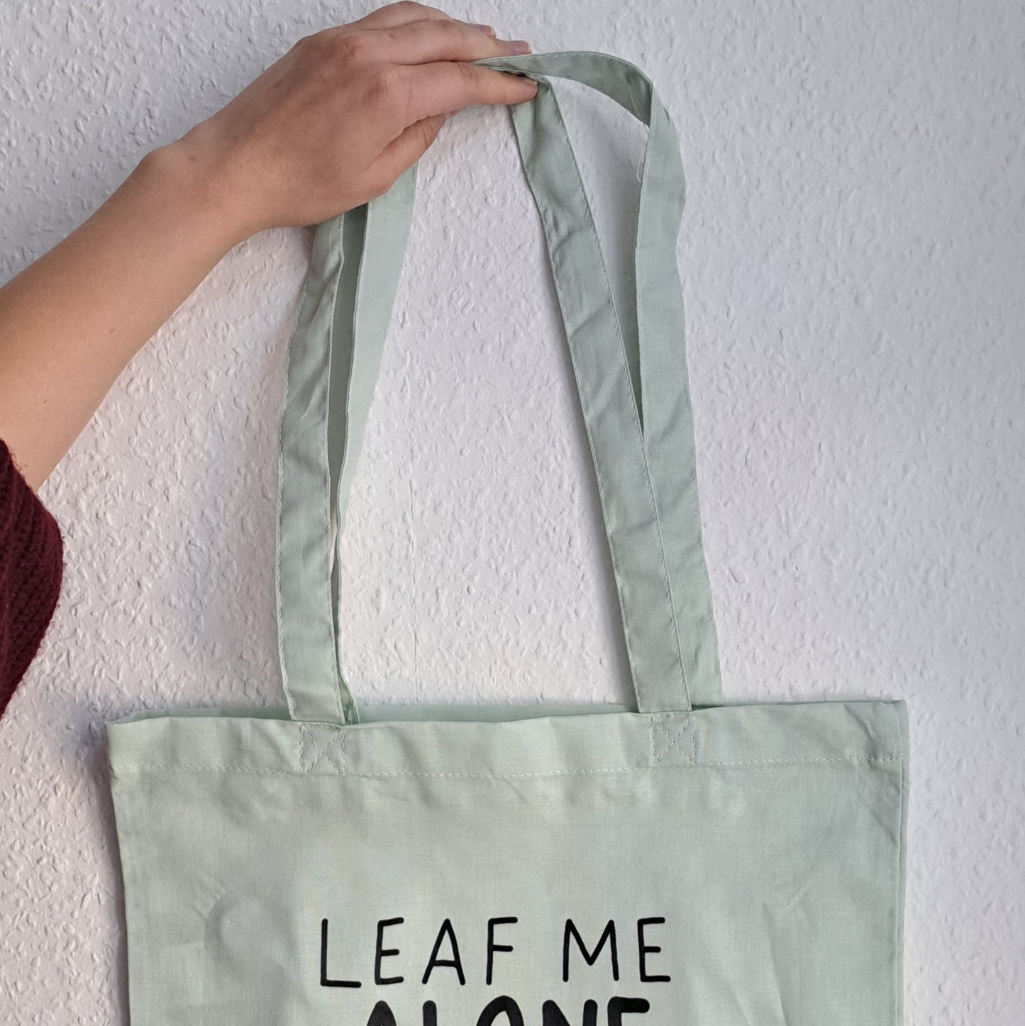Jutebeutel "Leaf me alone"