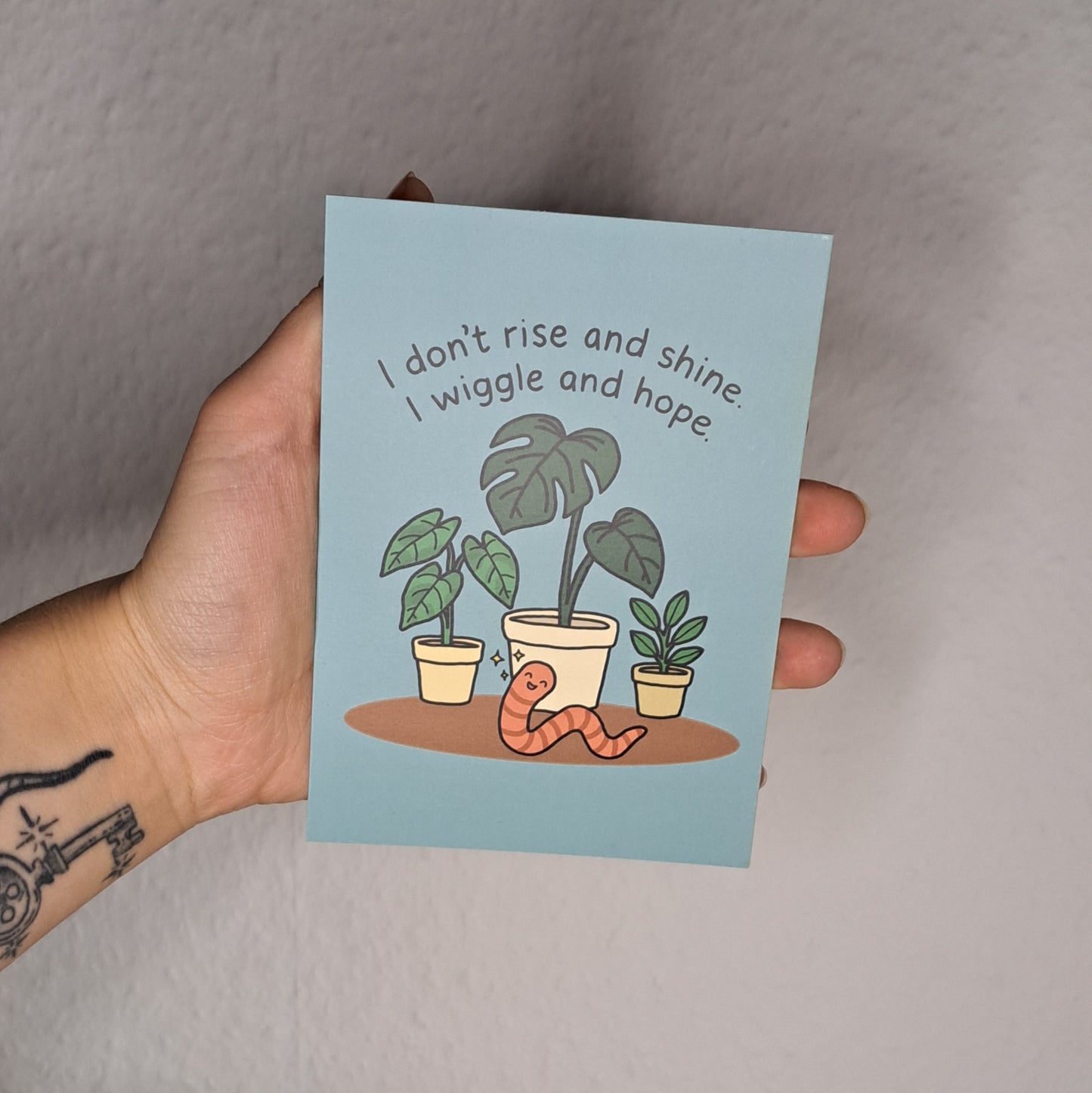 A6 Print "I wiggle"
