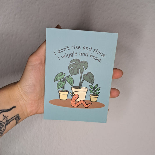 A6 Print "I wiggle"