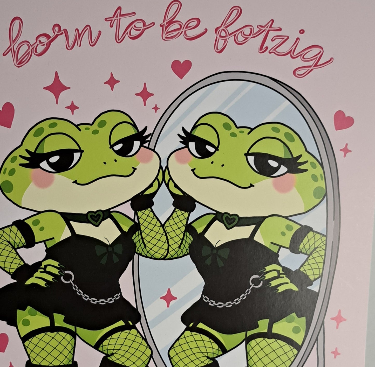 A4 Print "born to be fotzig"