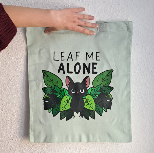 Jutebeutel "Leaf me alone"