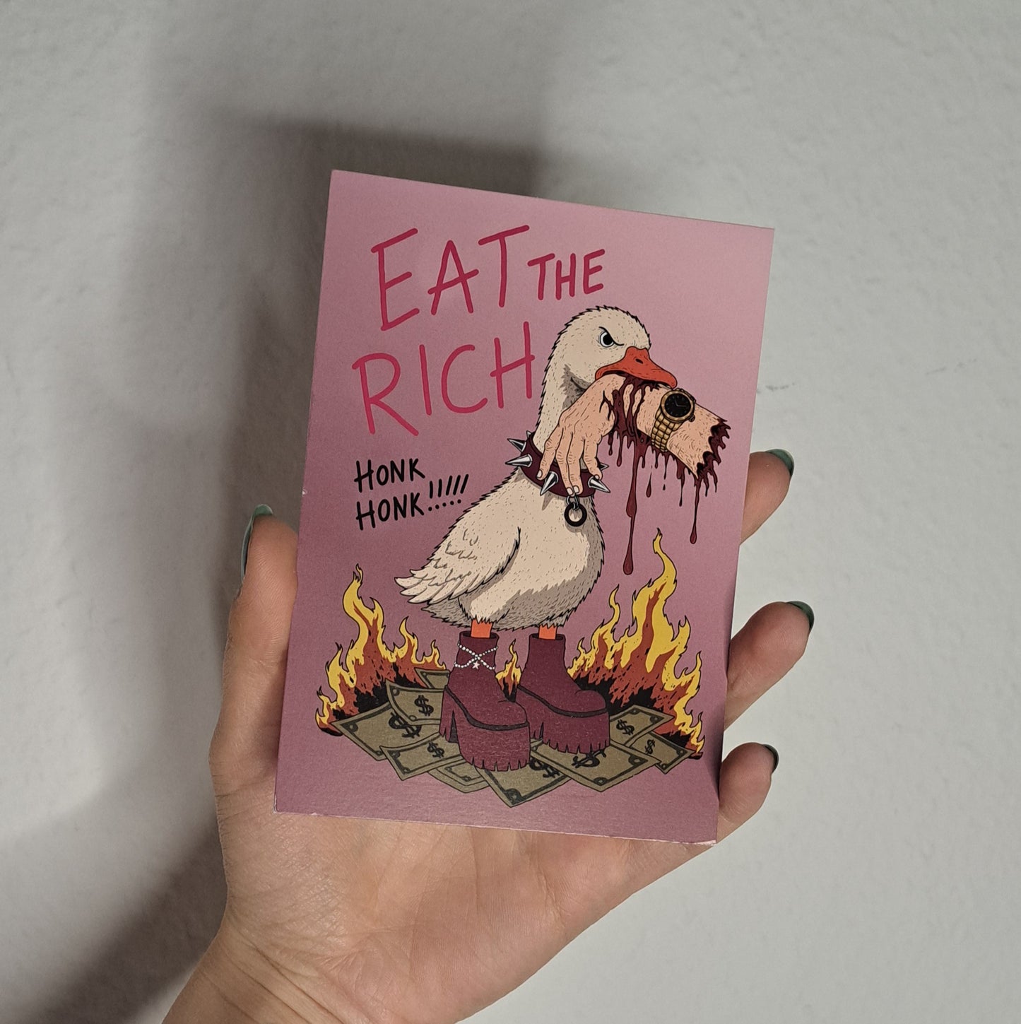 A6 Print "Eat the rich"