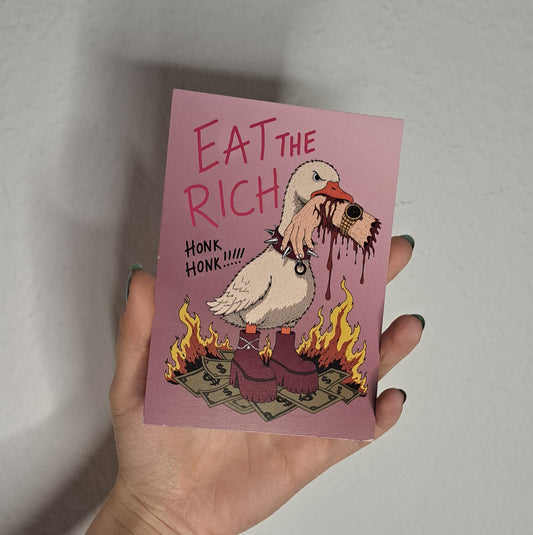 A6 Print "Eat the rich"