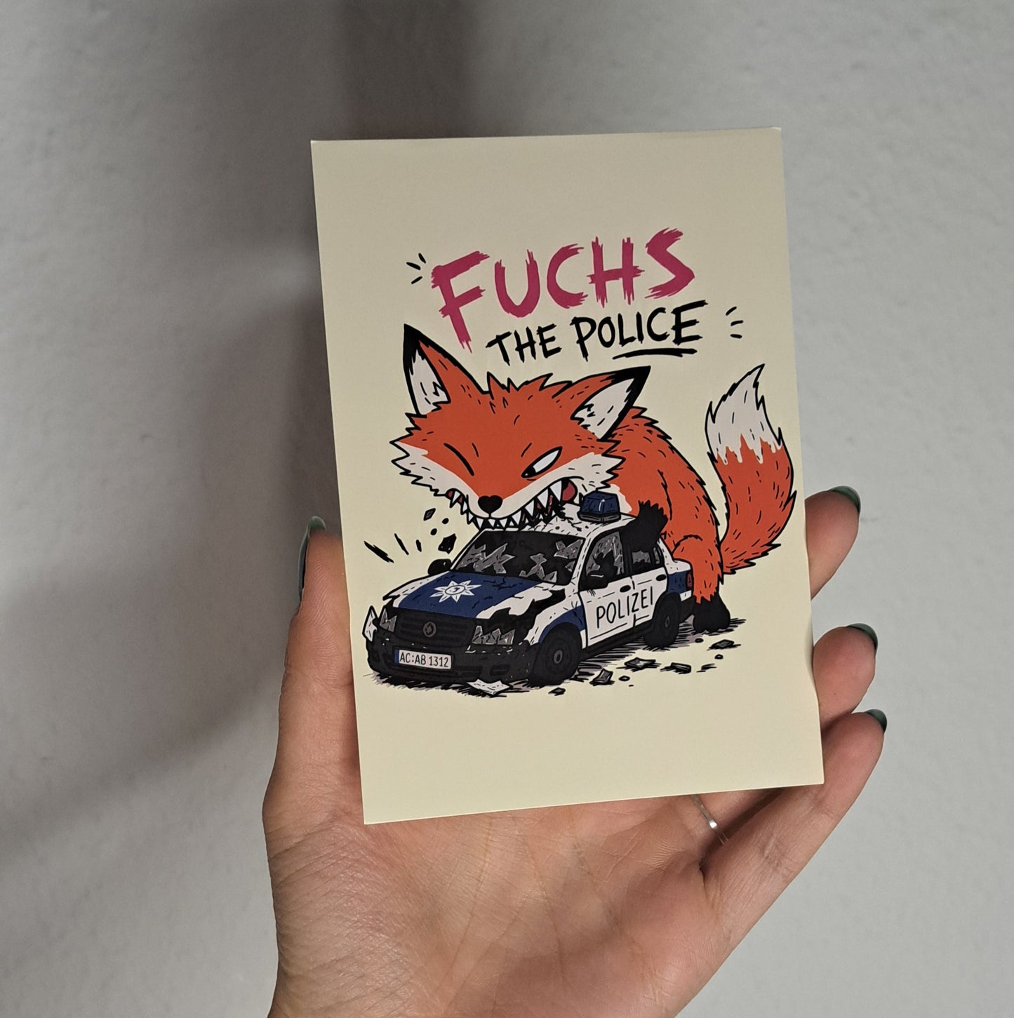 A6 Print "Fuchs the police"