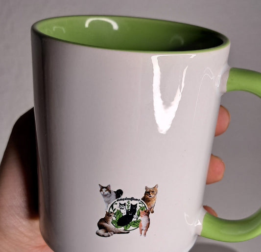 Keramiktasse "against fascism"