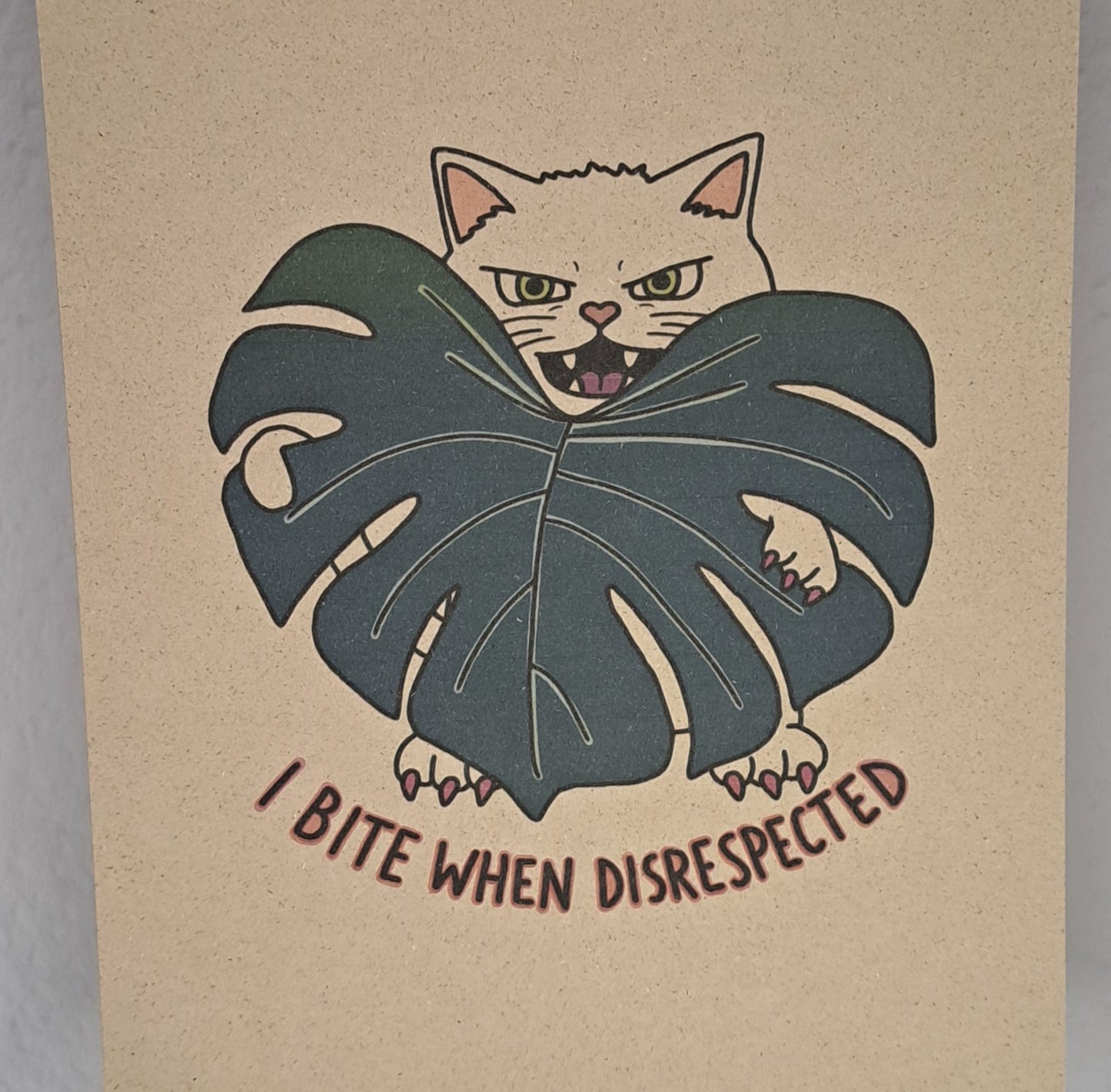 A4 Print "I bite"