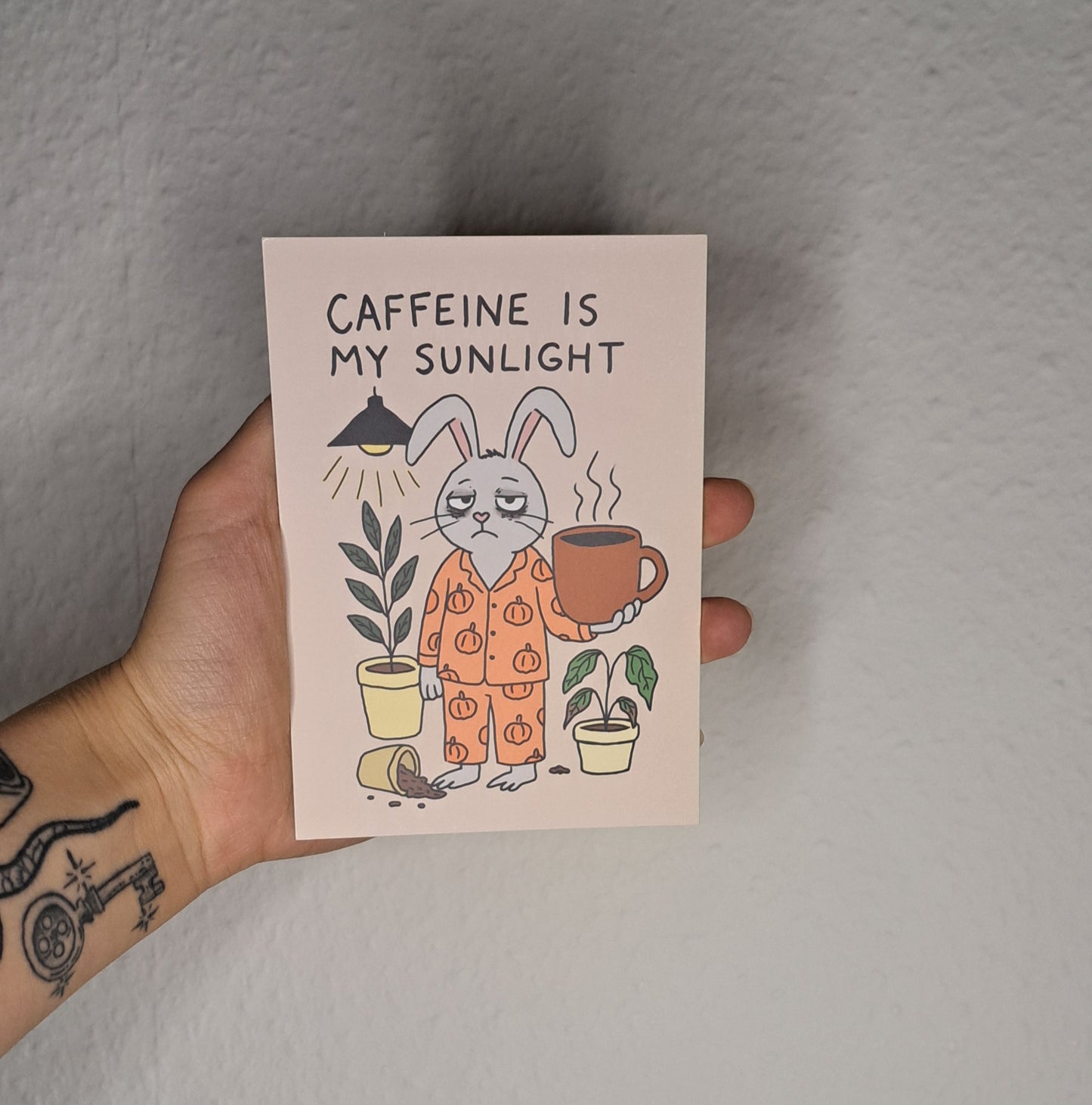A6 Print "caffeine"