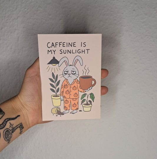 A6 Print "caffeine"