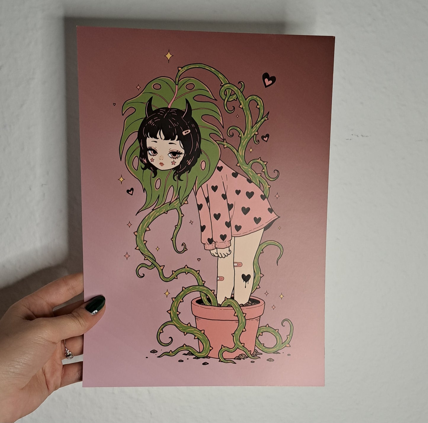A4 Print "Monstera Demon"